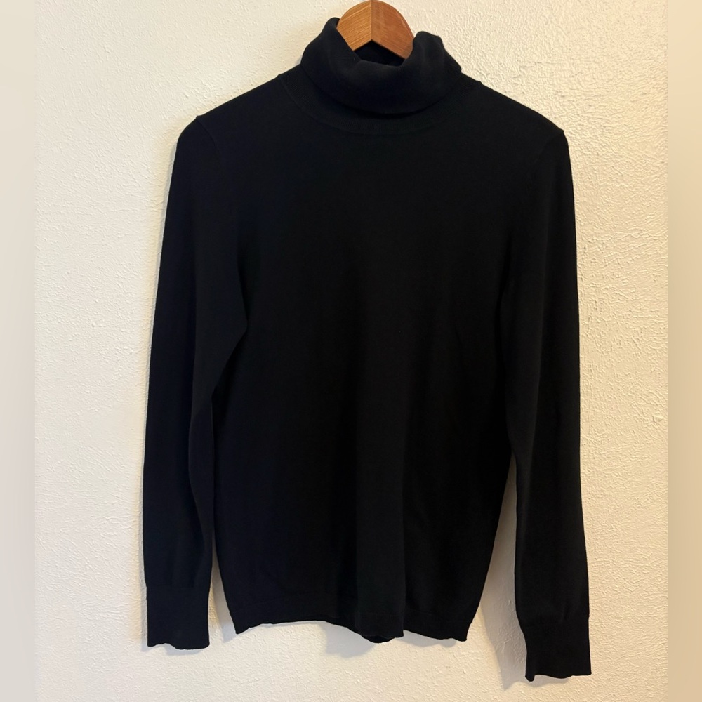 Talbots Black Turtleneck, Size XS